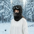 thumbnail image 7 of Winter Thermal Trapper Hat with Goggles & Face Mask - Outdoor Ski Sport Pilot Hat, 7 of 7