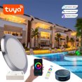 thumbnail image 4 of Luces LED para piscina con wifi Tuya, lámpara subacuática RGB para piscina de 18 W, 25 W, 35 W y 12 V, con relleno de resina IP68, proyector LED de color RGB para piscina, 4 of 5