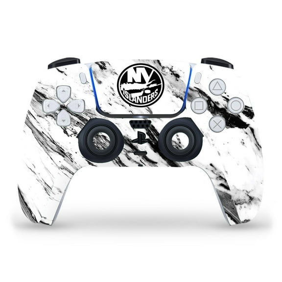 Head Case Designs Officially Licensed NHL New York Islanders Marble Vinyl Sticker Skin Decal Cover Compatible with Sony PS5 Sony DualSense Controller