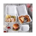 thumbnail image 3 of Pactiv, PCTYTD18801, 2-tab HL Conventional Foam Container, 150 / Pack, White, 3 of 9