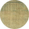 thumbnail image 1 of Ahgly Company Indoor Round Abstract Metallic Gold Abstract Area Rugs, 3' Round, 1 of 6