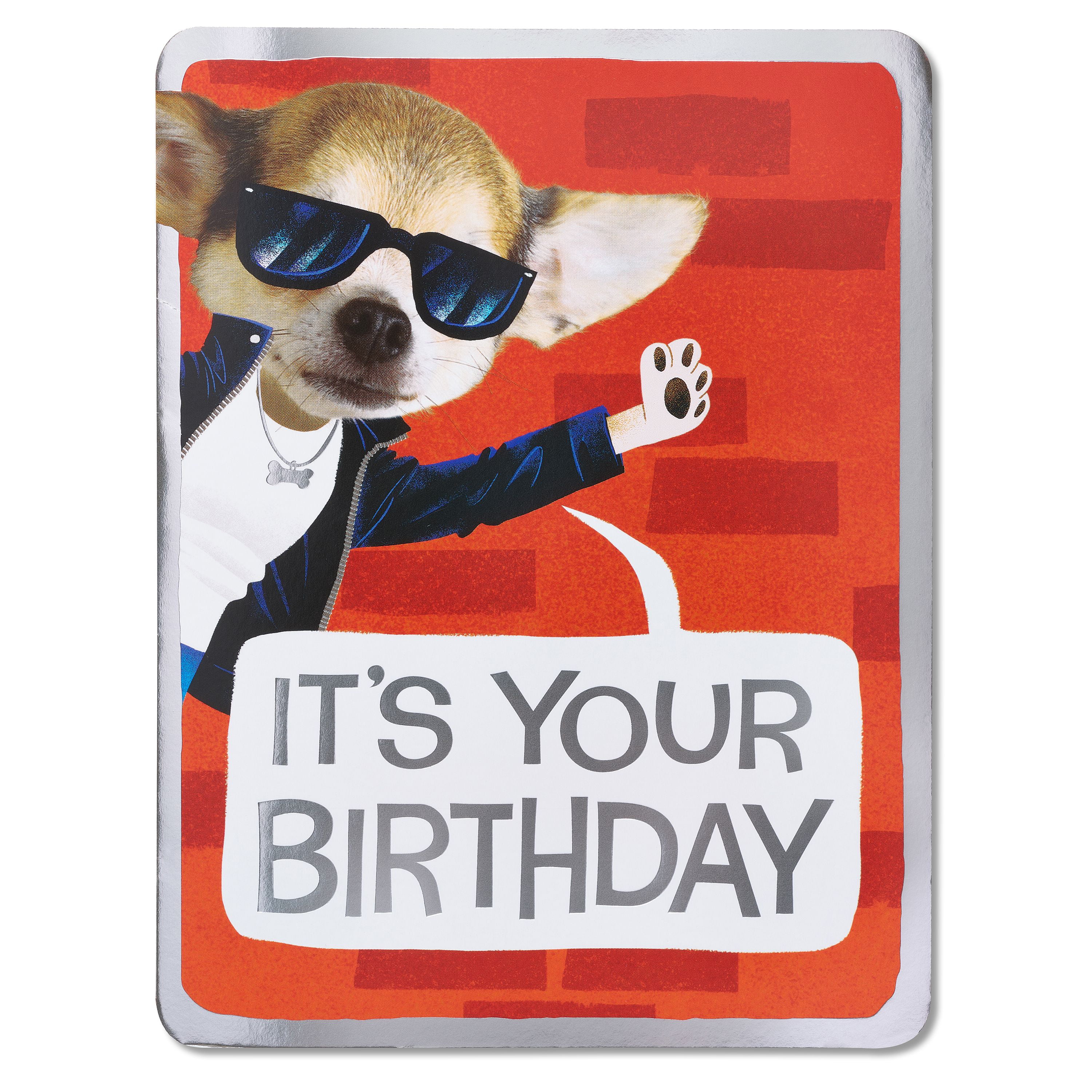 American Greetings Right Notes Birthday Card with Foil 