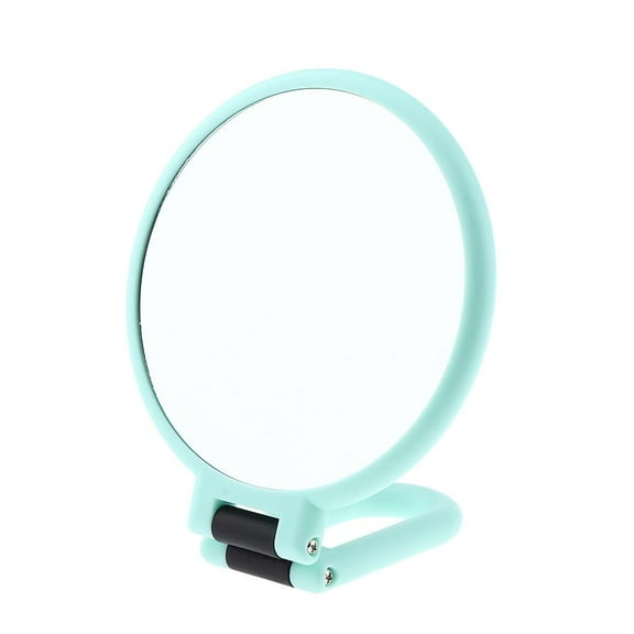 2 Ways 5x Magnifying Mirror Foldable Handheld Makeup Mirrors w/ Hanger Hole