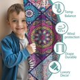 thumbnail image 3 of Blackout Kids Curtains,Multicolor Ethnic Mandala Pattern Childrens Insulated Curtains Set Of 2,Bedroom Essentials,Toddler Room Decor 42x54in(106x137cm), 3 of 5