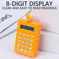 thumbnail image 5 of Portable Calculator with Keychain, Slim Mini Soda Cracker Shape Calculators with 8-digit Screen Display,Small Pocket Basic Standard Calculators for Simple Calculations Daily Use, Orange, 5 of 6
