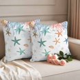 thumbnail image 2 of Outdoor Pillow Covers Pack of 2, Summer Ocean Colorful Coral Waterproof Throw Pillowcase Cushion Cases, Abstract Starfish Bubble Decorative Pillow Cover for Couch Sofa Home Bed Patio, 2 of 9