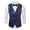 Blue, variant on Men's Fall Winter Beaded Plaid Vest Jacket Men's Versatile Vest To Send Bow Tie Clothes