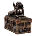 thumbnail image 5 of Ebros Bronzed Mermaid Nerida Resting On Sunken Treasure Jewelry Box Figurine 5.25"L Decorative Trinket Keepsake, 5 of 6