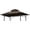 Brown, variant on Grill Gazebo Replacement Canopy Top -  5'x8' Outdoor BBQ Tent Roof Cover Double Tiered Outdoor Grill Shelter Fit for Model L-GG001PST-F (Khaki)