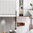 thumbnail image 4 of Hidden Minimalist Cabinet Handles for Kitchen Wardrobe | No Drilling Black Edge Pulls | Custom Length 80mm-1200mm Modern Design, 4 of 5