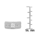 thumbnail image 4 of 2.60 Carat (ctw) 14K Gold Princess, Baguette & Round White Cubic Zirconia Ladies Halo Bridal Ring, 4 of 4