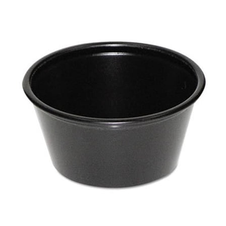 Boardwalk PC  2 oz Plastic Souffle Cups - Black