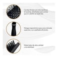 thumbnail image 4 of Cepillo para cabello PERKS Signature Professional Series Acolchonado rectangular, negro, 4 of 4
