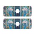 thumbnail image 7 of Yayeee Faucet Mat for Kitchen Sink 14.7" Diatomite Long Splash Guard Pad, Blue Sea, 2 Pack, 7 of 7