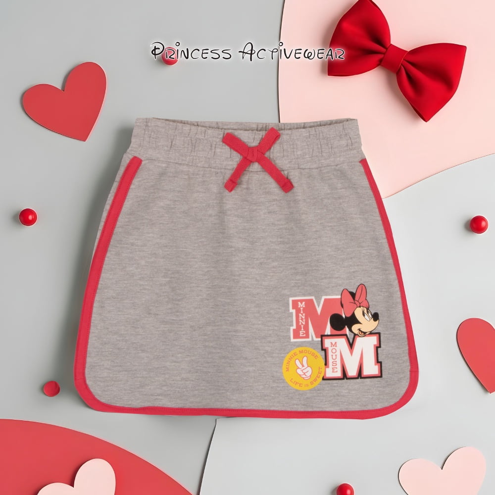 Disney Minnie Mouse Girls Casual Short Sleeve Graphic Print T-Shirt and Skort Set, Sizes 3T-16