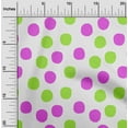 thumbnail image 2 of oneOone Cotton Jersey Light Green Fabric Polka Fabric For Sewing Printed Craft Fabric By The Yard 58 Inch Wide, 2 of 4