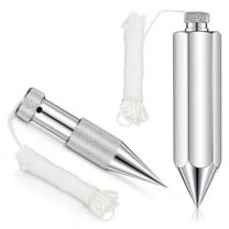 Hexagon Steel PlumbBob,2 Pcs Plumb Bobwith String 8 Ounce,5 Ounce Plumbbob Weight for Construction CarpenterSurveyor