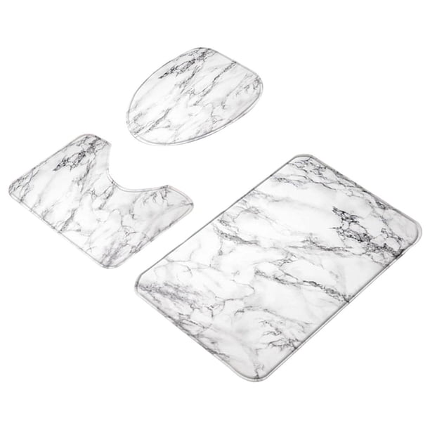 Bathroom Rug Set 3 Piece Floor Rug Carpet Toilet Floor Mat Polyester ...