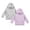 Light Gray + Light Purple, variant on Arshiner 2-Pack Girls Oversized Hoodies Pullover Sweatshirts with Kangaroo Pocket, Kids Fashion Casual Outfits Fall Winter Clothes, Soft Solid Classic Pull-On Hooded Sweatshirts for Kids 3-10Y