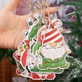 thumbnail image 4 of 120/12 piezas de adornos navideños colgantes para árbol de Navidad, guirnaldas de papel para Año Nuevo, cajas de regalo, decoración para envolver regalos, bricolaje, hecho a mano, 4 of 5