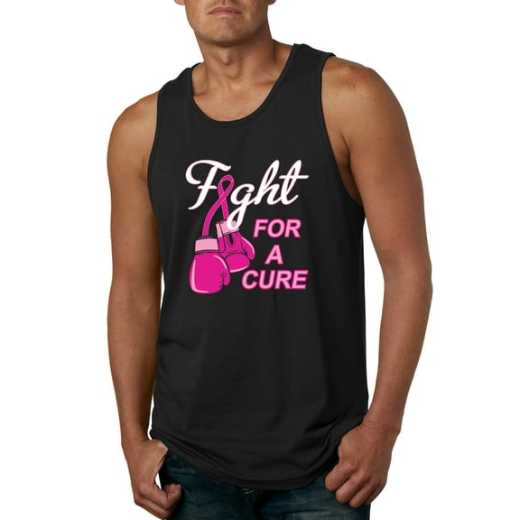 for a Support Awareness Mens Graphic Tank Top, Black, Small