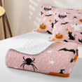 thumbnail image 4 of Erosebridal Cute Halloween Cartoon Twin Quilt Set,Funny Pumpkin Ghost Twin Coverlet Set For Girls,2-Piece, 4 of 7