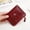 Wine#901, variant on Cadorn Solid Color PU Leather Wallet Women's Fashion Snap Closure Coin Card Holder Compact Purse for Daily Travel Shopping and Business Accessories