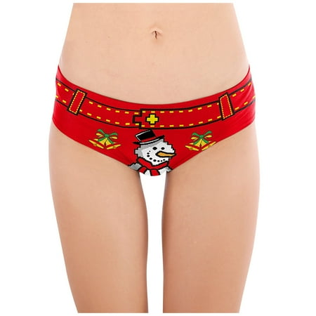 

RPVATI Women s Panties Low Waist Sexy Seamless Print Underwear