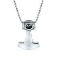 thumbnail image 2 of Bling Jewelry Mens Protection Amulet Celtic Knot Viking Necklace Thors Hammer Pendant for Men, 2 of 4
