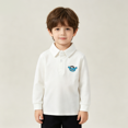 thumbnail image 2 of YOUYEDIAN Back to School Boys Polo Shirt Kids Long Sleeve Collared School Uniform Toddler Soft Cotton Shirts, 2 of 5
