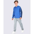 thumbnail image 4 of 3 Pack: Dry-Fit Youth Boys Teen Active Long Sleeve Hoodie Sweatshirts - Hooded Pullover Shirts, 4 of 4