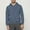 Navy, variant on DAFPZW Men Dialysis Sweatshirt with Arm Zipper Full Zip Fleece Hoodie Solid Long Sleeve Cotton Heavyweight Jacket