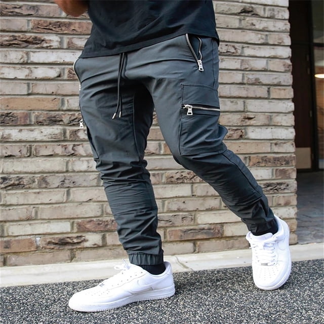 Pantalones Cargo informales para hombre, ropa de calle de Hip Hop, Joggers a la moda, pantalones de chándal con múltiples bolsillos, 2023