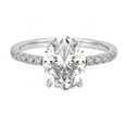 thumbnail image 3 of Cora Jewellery 3.75CT Oval Moissanite Enagagement Ring for Women, 10K White Gold, 3 of 8