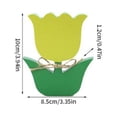 thumbnail image 3 of Giyblacko Desktop Ornament1 Pieces Easter Bunny Table Wooden Sign Wooden Tulips Tiered Tray Decor Hello Spring Wood Tabletop Decoration For Happy Easter Party Supplies, 3 of 4