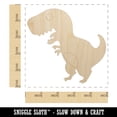 thumbnail image 2 of Cute Tyrannosaurus Rex Dinosaur Wood Shape Unfinished Piece Cutout Craft DIY Projects - 4.70 Inch Size - 1/8 Inch Thick, 2 of 7