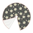 thumbnail image 2 of Daiia Daisies Flowers Drawing Merry Christmas Tree Skirt , Xmas Large Lace-up Tree Skirt, Santa Snowflakes Rustic Home Decorations New Year Party Farmhouse Decor-48", 2 of 7