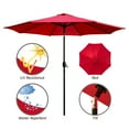 thumbnail image 2 of AbbLe 9 Feet Crank & Tilt Patio Umbrella-Red, 2 of 5