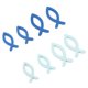 thumbnail image 4 of 108Pcs Wood Pieces Cute Fish Shape Safe NonIrritating Wooden Craft Blocks for DIY, 4 of 5