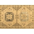 thumbnail image 1 of Ahgly Company Indoor Rectangle Abstract Brown Modern Area Rugs, 7' x 10', 1 of 4