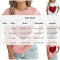 thumbnail image 3 of Busydd Tank Tops for Women Fashion Love Heart Print Women's Tops Casual Round Neck Womens Sleeveless Tops L, 3 of 9