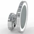 thumbnail image 3 of Aptations 9.63" LED Round Mirror - 5X Magnification | Switchable Cool & Warm Light | Hardwired LED Arm Wall Mirror | Makeup Mirror for Vanity, Bedroom, Bathroom | Energy Efficient (Chrome), 3 of 9