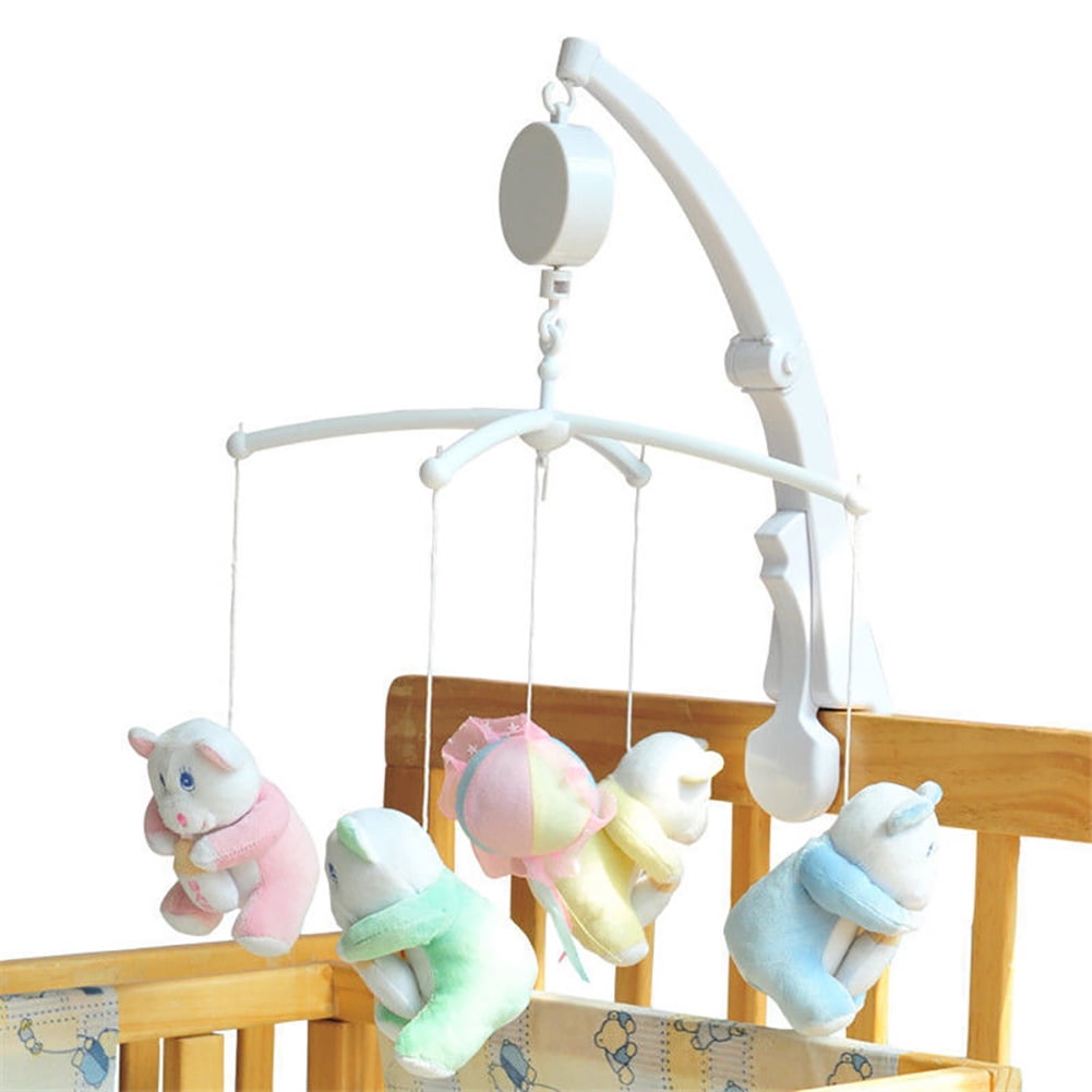 Lovely Baby Children Bed Crib Clockwork Music Pull Bell Hanging Plush Toy Gift 