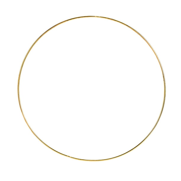 Metal oro floral aro corona boda colgante aro s DIY 20 centímetros Sunnimix guirnalda floral aro