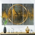thumbnail image 2 of DesignArt Black and Gold Glam Abstract Large Wall Clock, 2 of 2