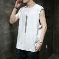 thumbnail image 3 of Camiseta sin mangas de verano para hombre, camiseta con estampado de seda helada, chaleco informal para hombre, ropa deportiva de cuello redondo, ropa de gimnasio 2023, ropa de calle, 3 of 5