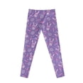 thumbnail image 7 of COEQINE Girls Sport Leggings Casual Buttery Soft Athletic Pants Stretchy High Waist Yoga Pants, for 4-5 Years Kids Girls for Easter Day, Easter Bunny Carrot Egg Purple, 7 of 7