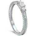 thumbnail image 3 of Silvago Jewel Handmade 1.3 Ct Princess Cut Lab Created Diamond Engagement Ring - 14K White Gold Plated Prong Set Women's Solitaire Ring - Perfect for Proposals and Anniversaries - Her Ring for Gift, 3 of 3