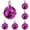 Purple*5, variant on Halloween Pumpkin Bells Glitter In Orange And Black For Trees