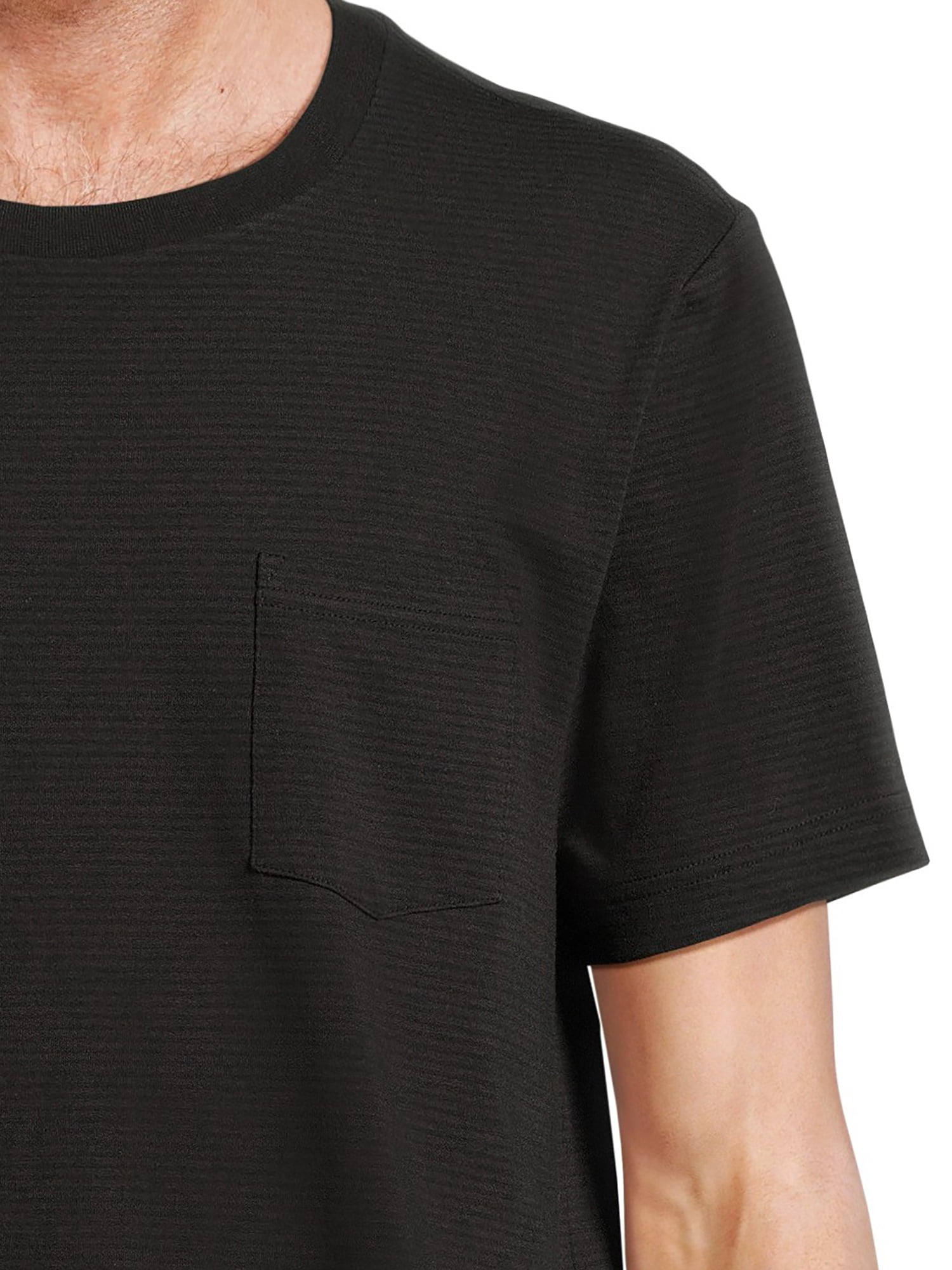 George Men's & Big Men's Short Sleeve Crewneck Fashion Tee with Pocket, Sizes XS-3XL